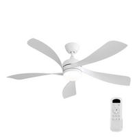DECKENVENTILATOR DE-16270 52 Zoll mit Fernbedienung & Memory Weiß - Weiß, Kunststoff (132.08/132.08/26.8cm) - ComfortXL