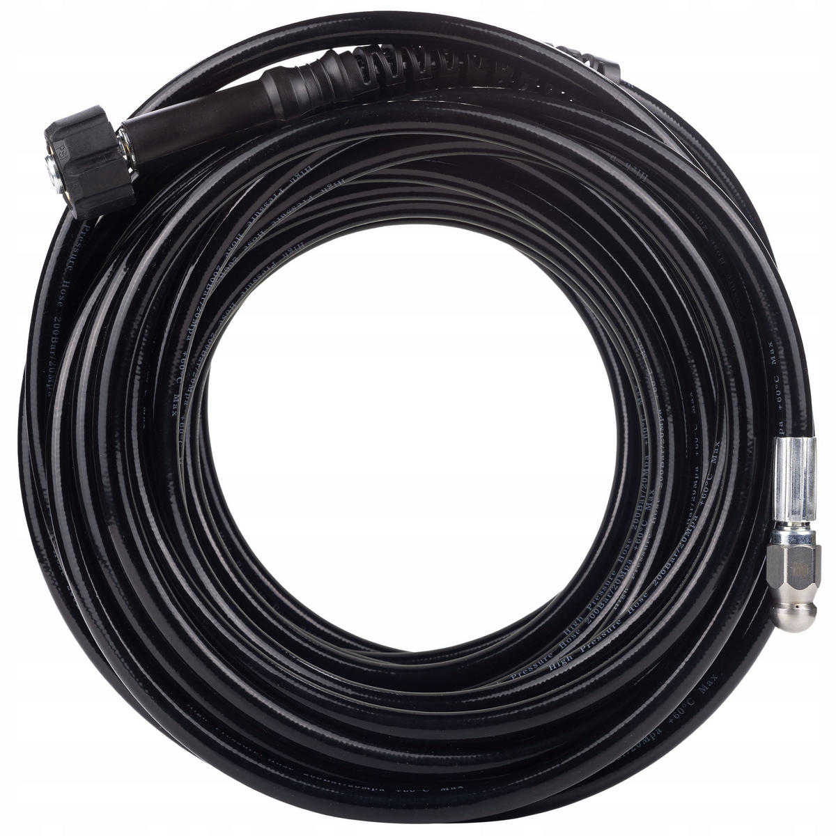 SCHLAUCH M22 Set - 40 m, Innengewinde M22x1,5, max. 200 bar, max. 60 °C, Nylongeflecht, Adapter M22 auf Bajonett - Multicolor, Kunststoff/Metall (10/10/10cm)