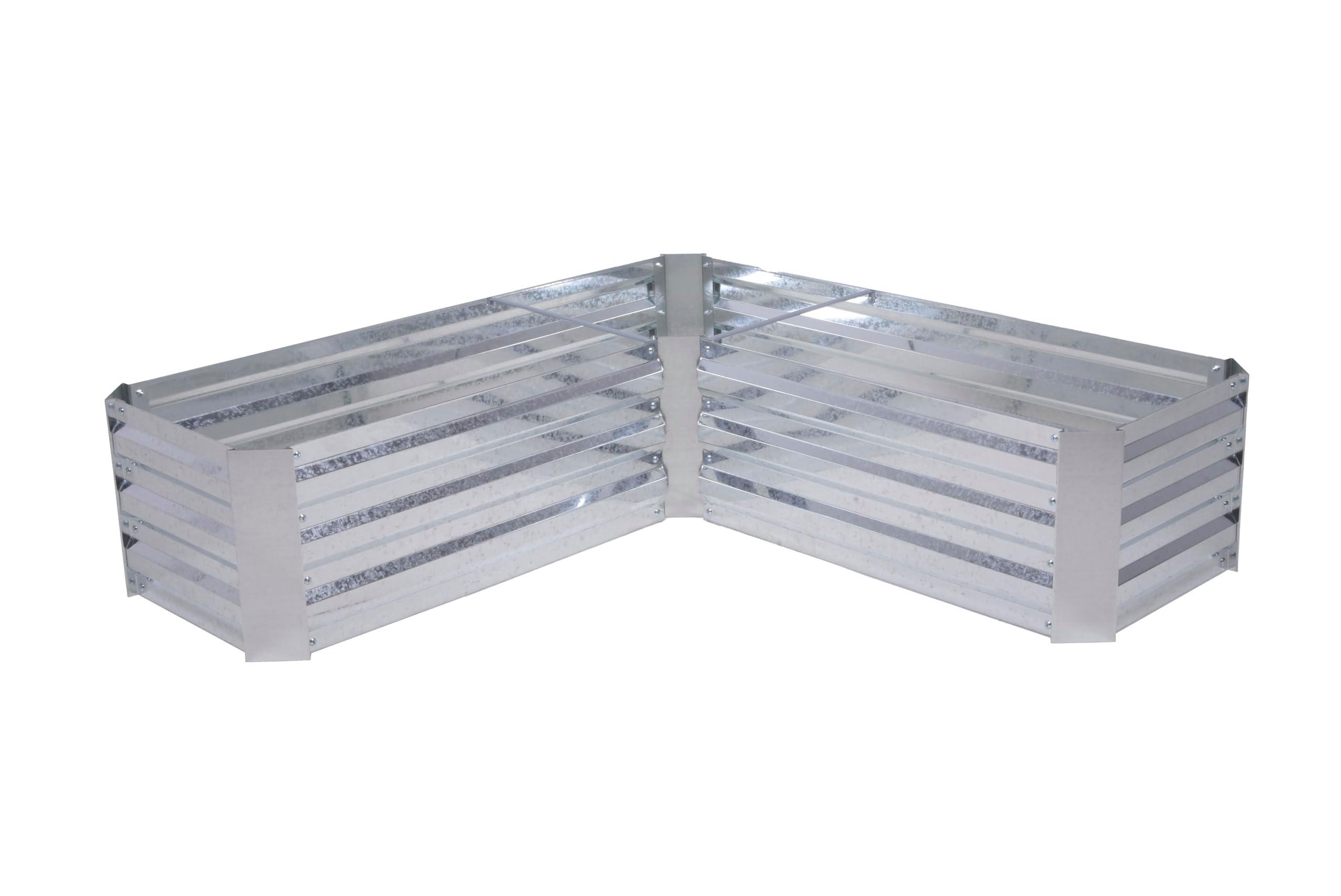 Deluke Hochbeet Silber 45x30x120 cm