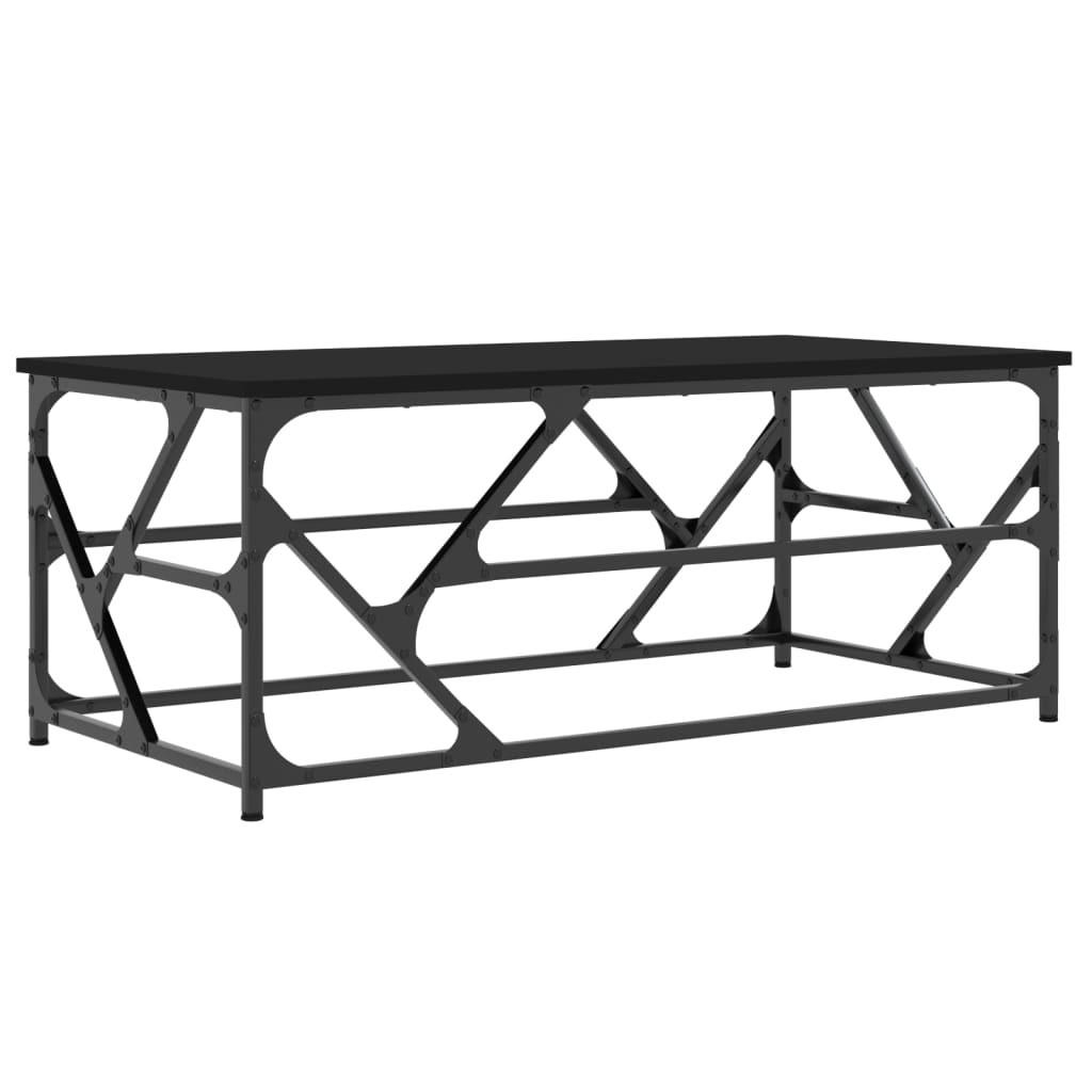 COUCHTISCH Schwarz 100x50x40 cm Holzwerkstoff - Schwarz, Holzwerkstoff (50/100/40cm) - furnicato