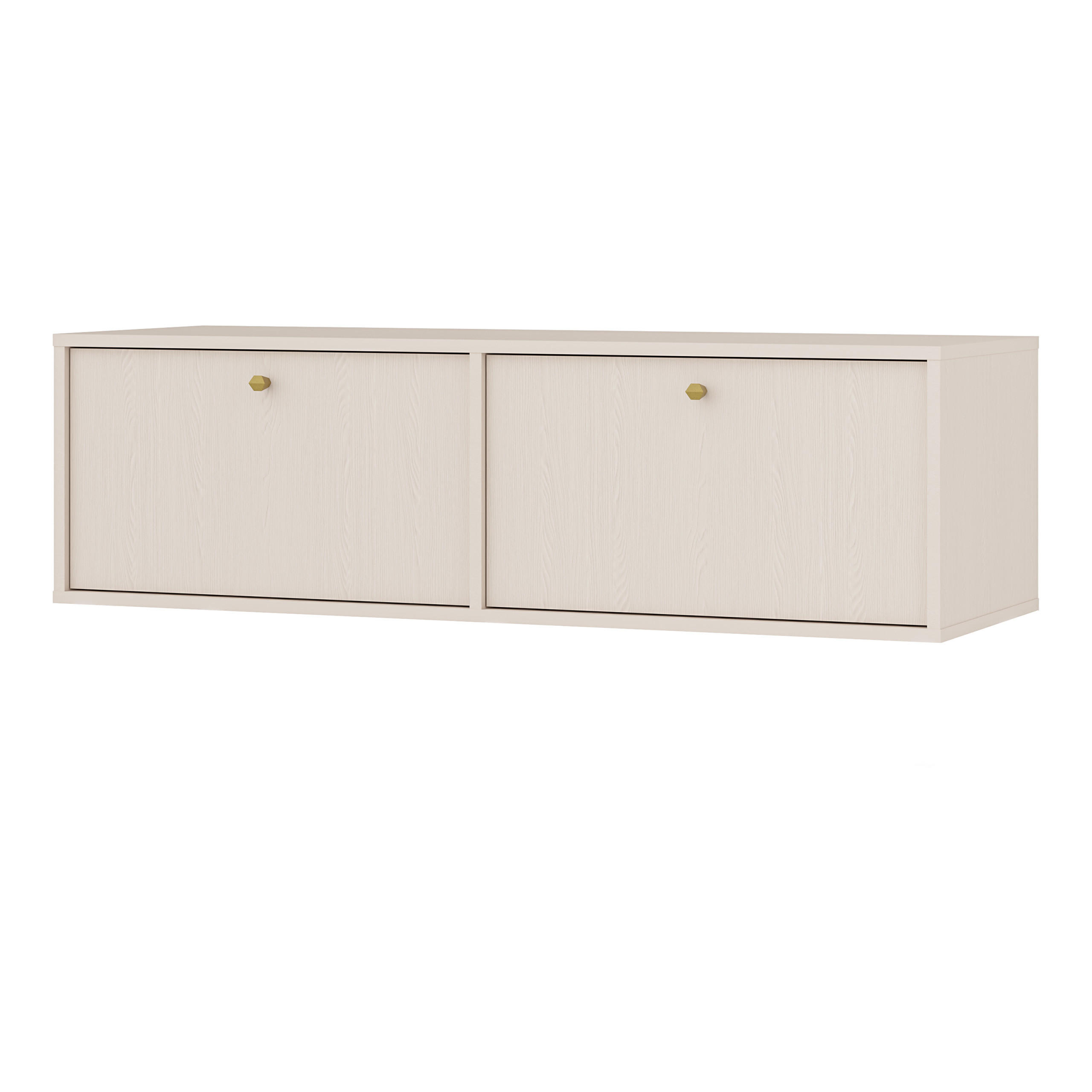 LOWBOARD TORINO 120,6x40,8x35 cm mit 2 Türen Beige - Beige, Holzwerkstoff (120.6/35/40.8cm) - MASSENO
