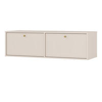 LOWBOARD TORINO 120,6x40,8x35 cm mit 2 Türen Beige - Beige, Holzwerkstoff (120.6/35/40.8cm) - MASSENO