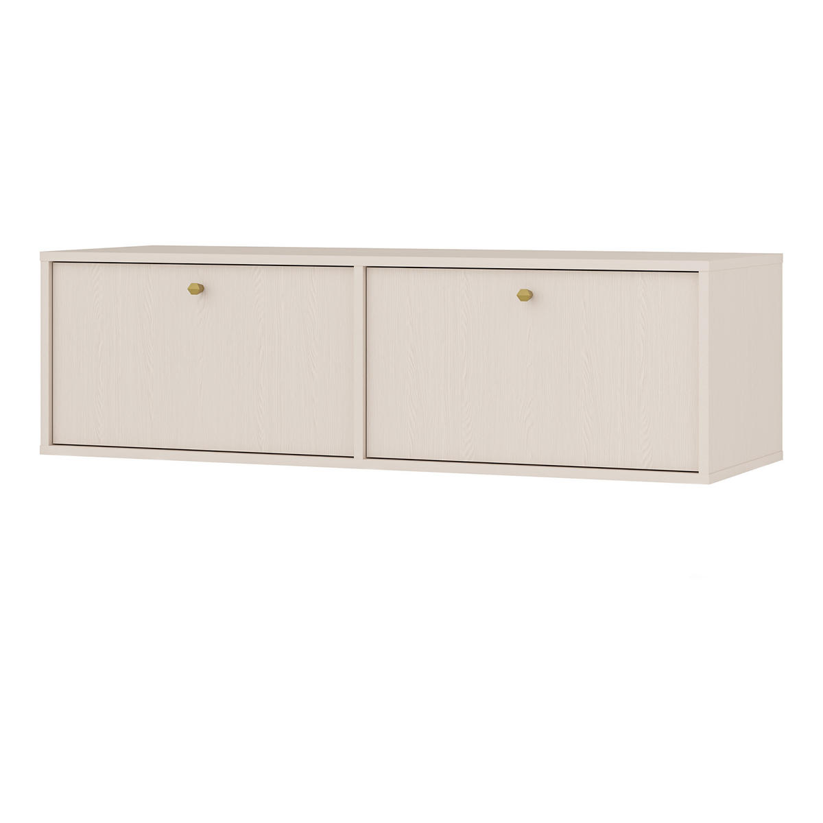 LOWBOARD TORINO 120,6x40,8x35 cm mit 2 Türen Beige - Beige, Holzwerkstoff (120.6/35/40.8cm) - MASSENO