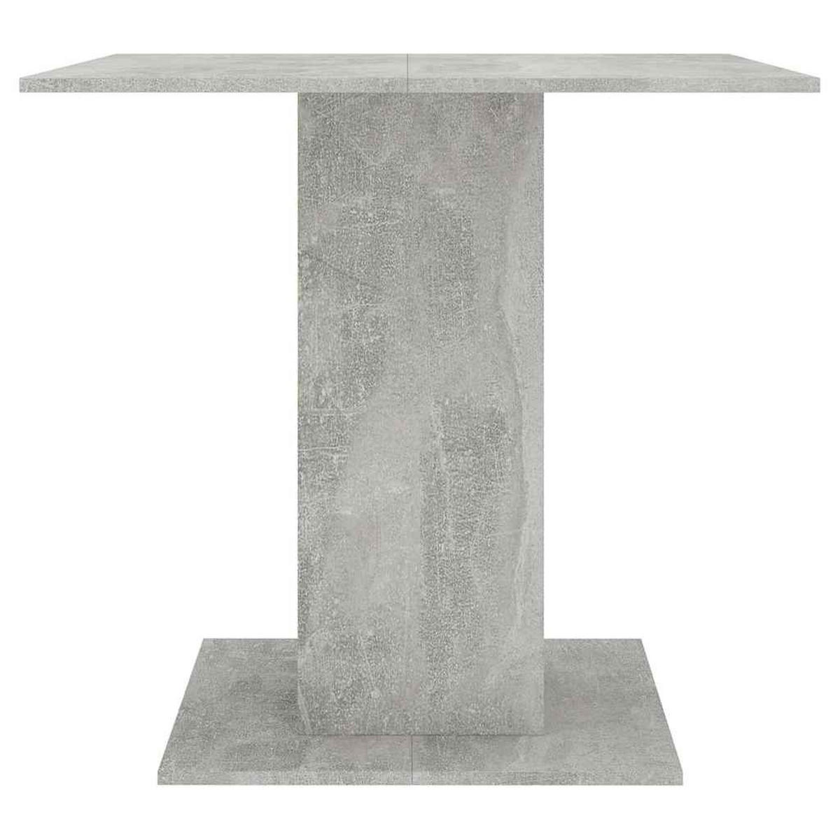 ESSTISCH Betongrau 80x80x75 cm Holzwerkstoff - Hellgrau, Holzwerkstoff (80/80/75cm) - furnicato