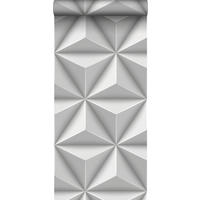 TAPETE 3D-Muster 53 cm x 10.05 m - Grau, Papier (53/1000cm) - Origin Wallcoverings