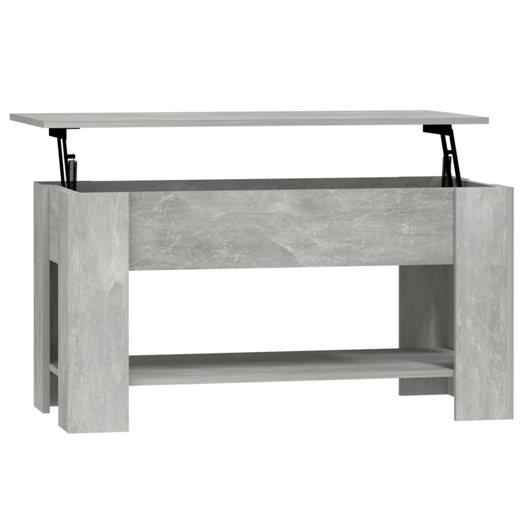 COUCHTISCH Betongrau 101x49x52 cm Holzwerkstoff - Grau, Holzwerkstoff (101/49/52cm) - furnicato