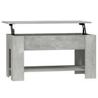 COUCHTISCH Betongrau 101x49x52 cm Holzwerkstoff - Grau, Holzwerkstoff (101/49/52cm) - furnicato