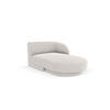 CHAISELONGUE rechts Miley aus Chenille-Stoff hellgrau - Hellgrau, Textil (90/70/156cm) - Micadoni