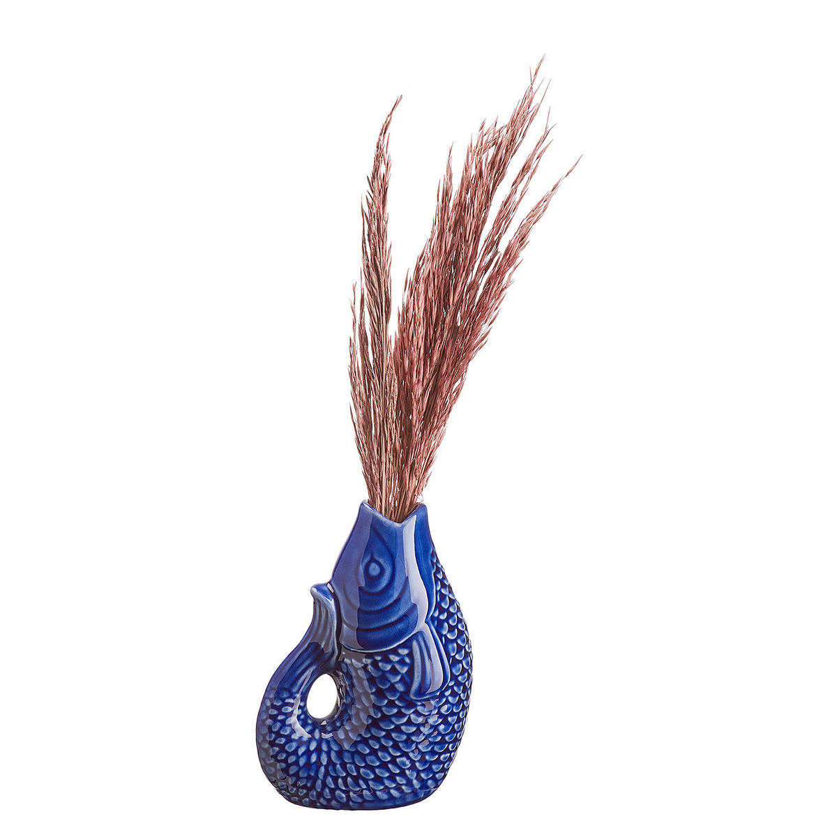 MINI-VASE (4er Set) Koi - Blau, Keramik (12cm) - BUTLERS