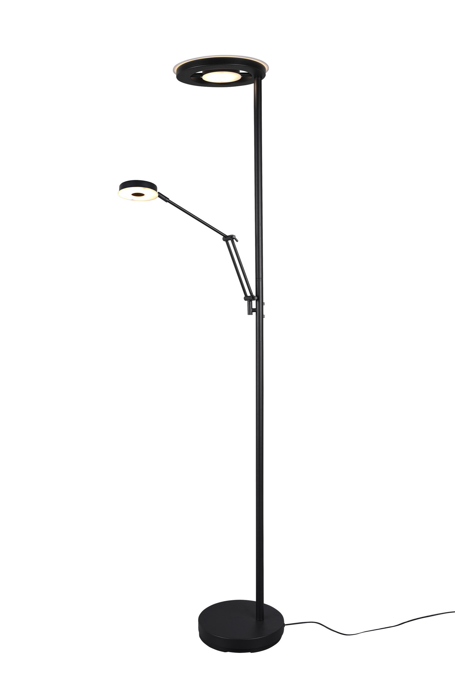 STEHLAMPE BARRIE - Schwarz - 30/30/181 cm - Schwarz, Metall (30/30/181cm) - Trio Leuchten
