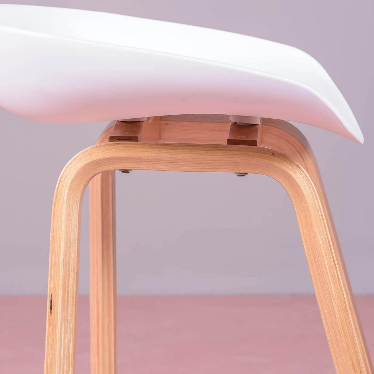HOCKER Kunststoff Weiß - Weiß, Kunststoff (49/76/45cm) - Nest Dream
