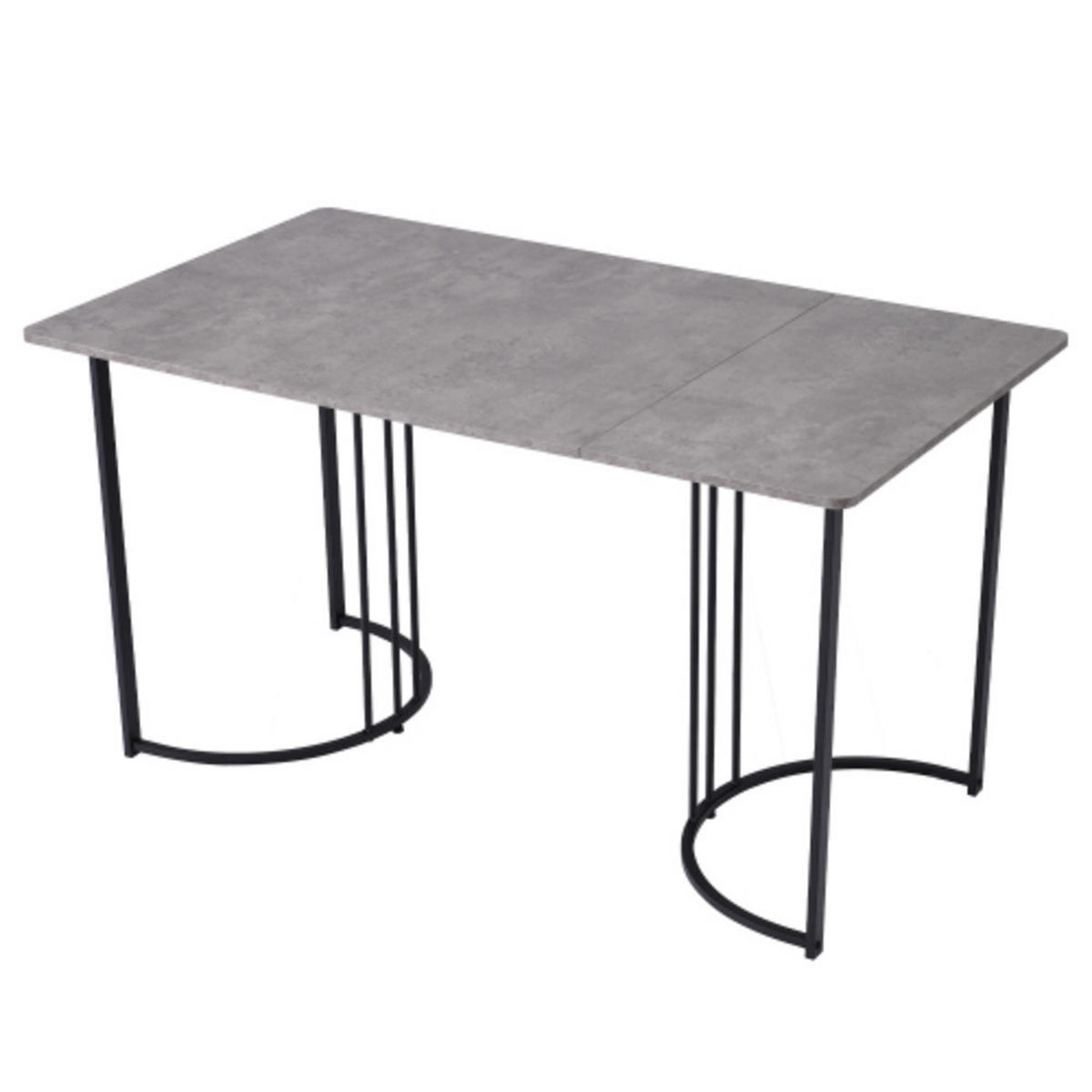 ESSGRUPPE 5-teilig mit Marmor-Look-Tisch 140×80 und vier beigen Samtstühlen, grau-beige - Beige, Holzwerkstoff (80/75/140cm) - Luhomfu