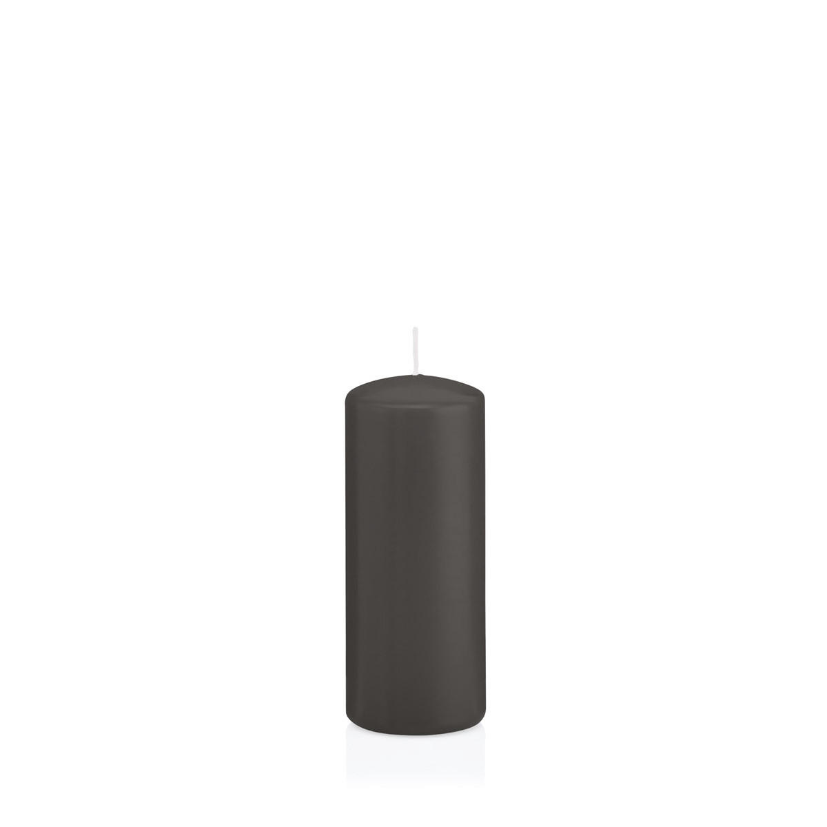 STUMPENKERZEN Grau Ø 48 x 120 mm, 24 Stück - Grau, Paraffin (5/12cm) - Wiedemann Kerzen