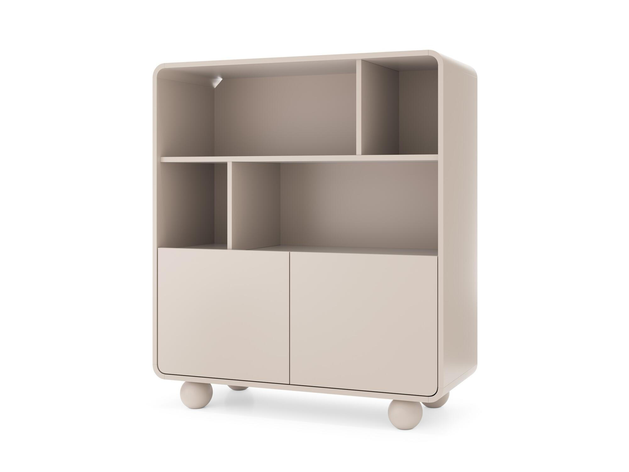 VITRINE ALBION Beige 108x39x121 cm - Beige, Holzwerkstoff (108/121/39cm) - FURNLUX