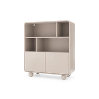 VITRINE ALBION Beige 108x39x121 cm - Beige, Holzwerkstoff (108/121/39cm) - FURNLUX