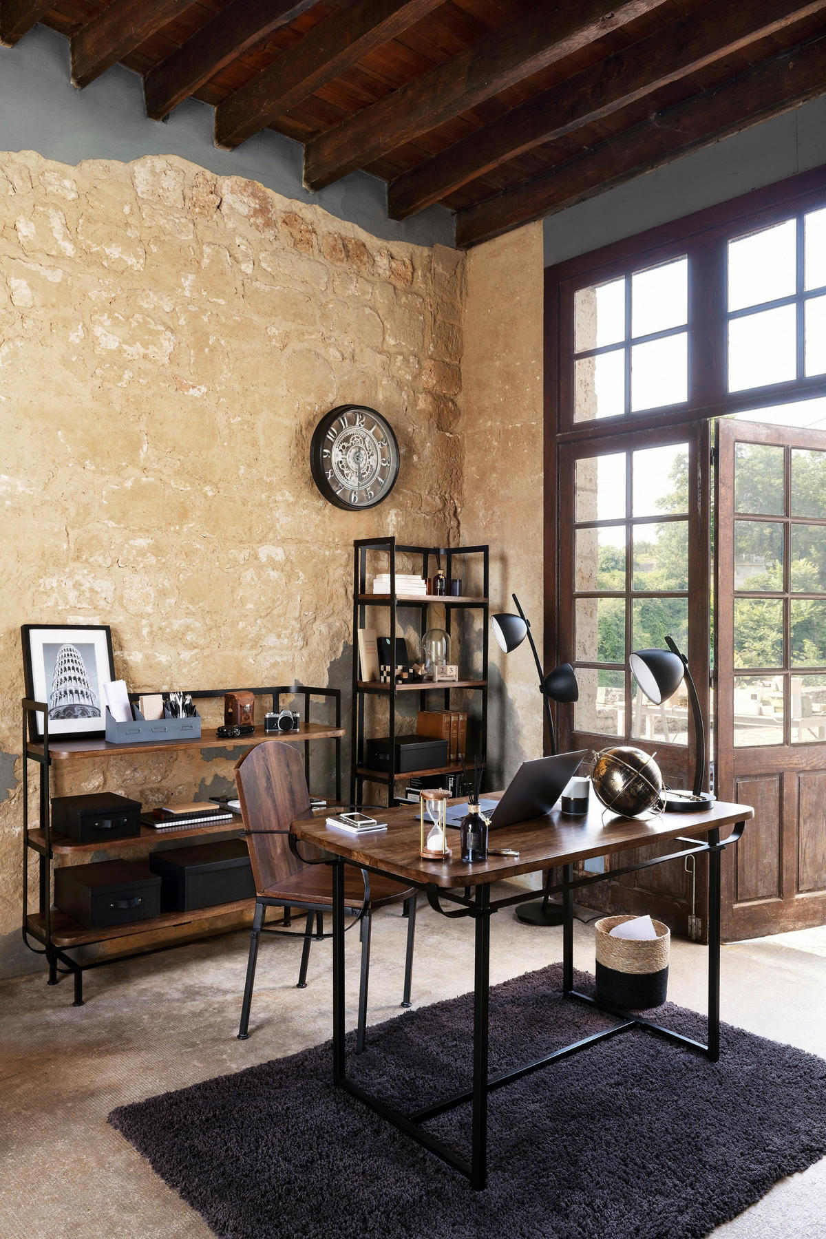 WANDUHR im Loft-Stil Meca 51/7,5/51 cm - Grau, Kunststoff (7.5/51/51cm) - Atmosphera Createur d´interieur