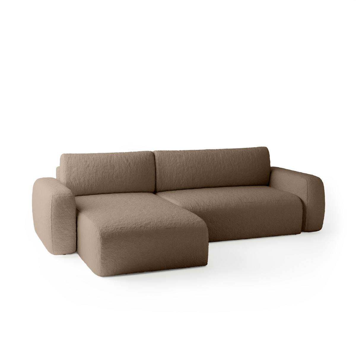 ECKSOFA Eckcouch Varde Universelle Brown - Braun, Textil (294/185cm) - Fedve