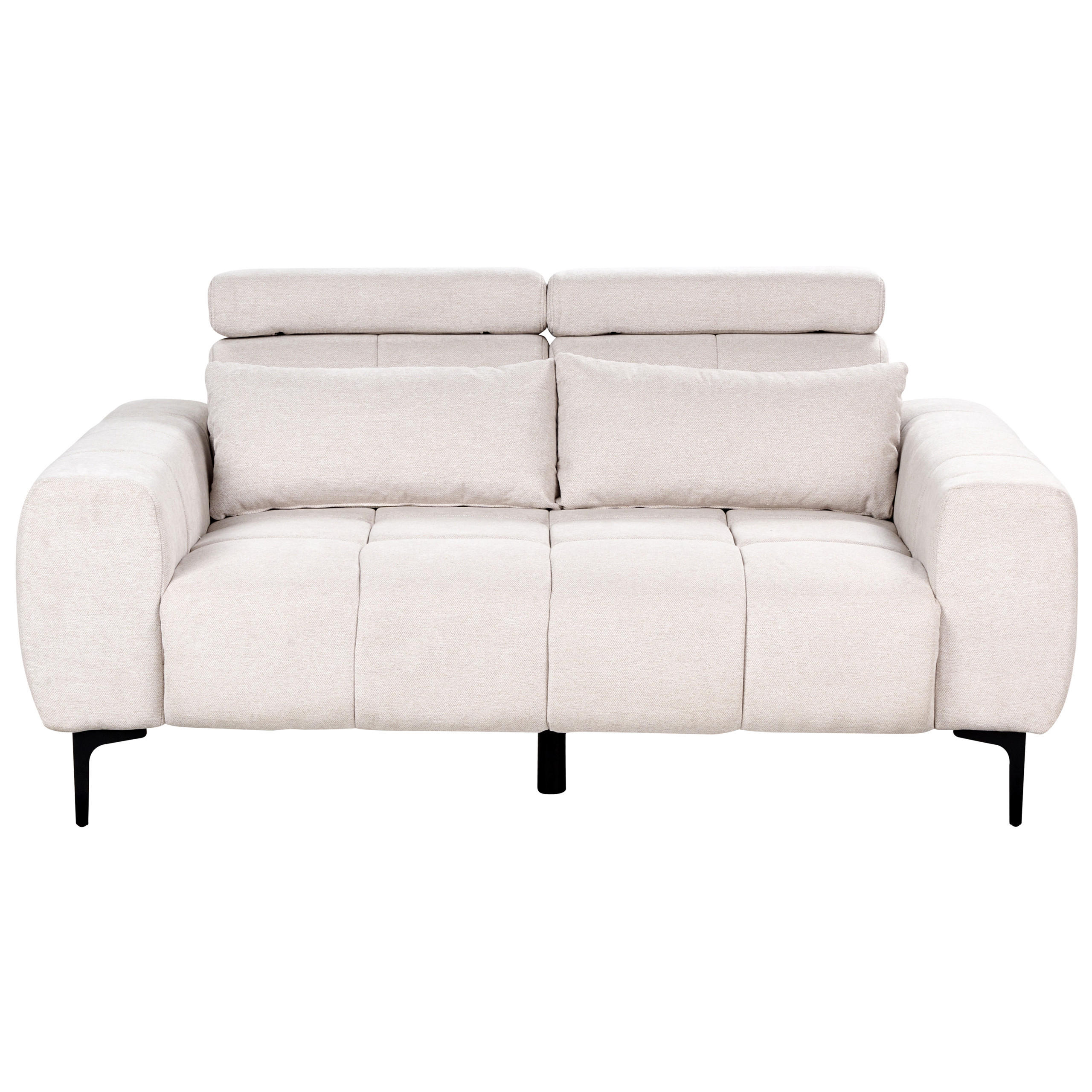 2-SITZER-SOFA beige Vegamo - Beige, Textil (176/97/110cm) - Beliani