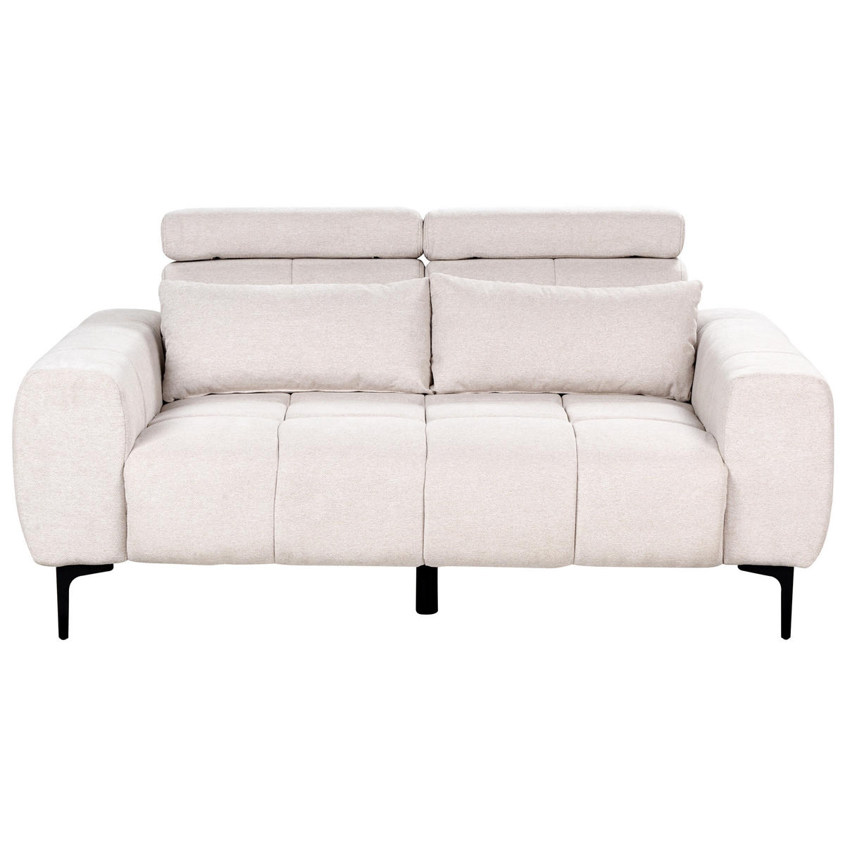 2-SITZER-SOFA beige Vegamo - Beige, Textil (176/97/110cm) - Beliani