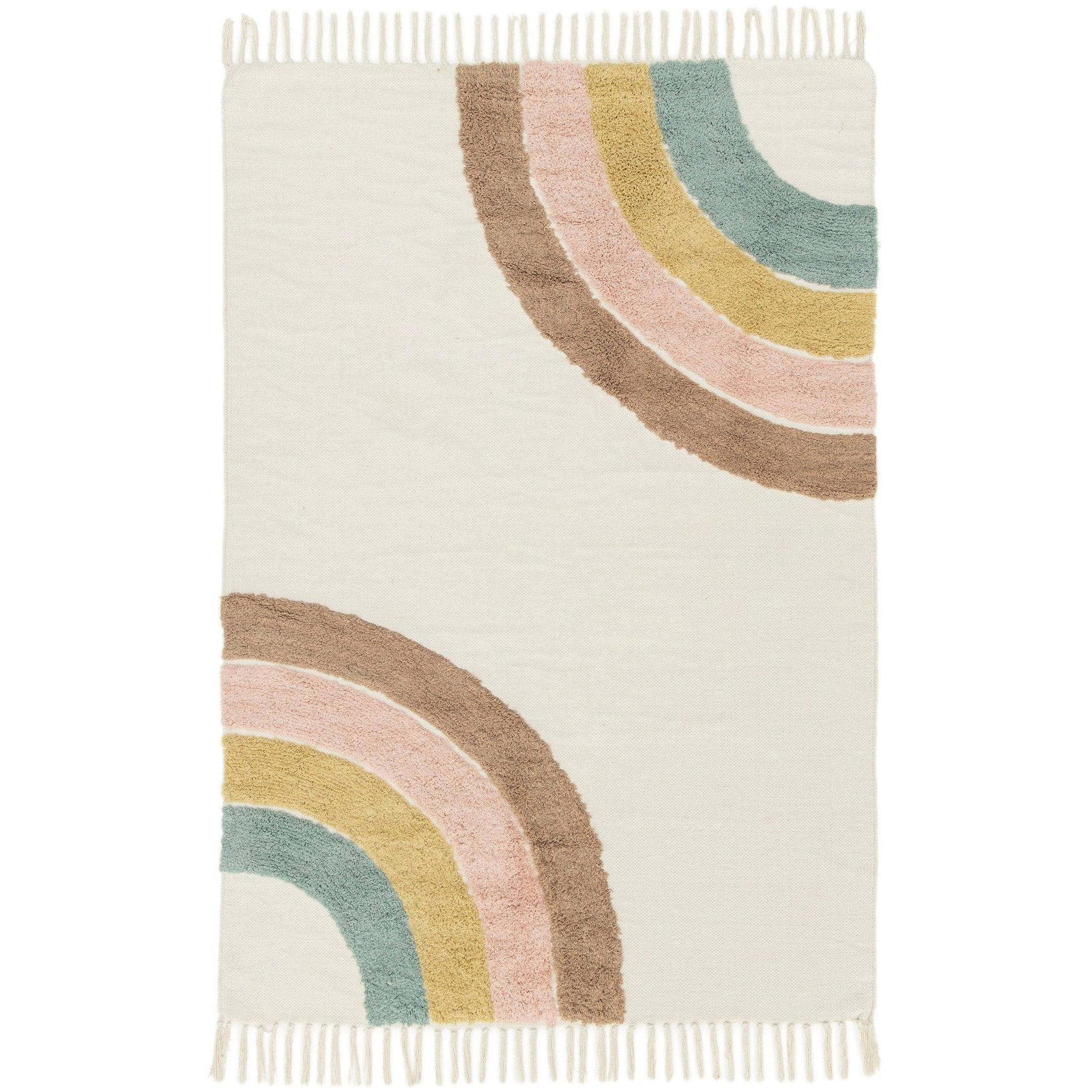 KINDERTEPPICH aus Baumwolle mehrfarbig - Multicolor, Naturmaterialien (120/170cm) - AFK Living