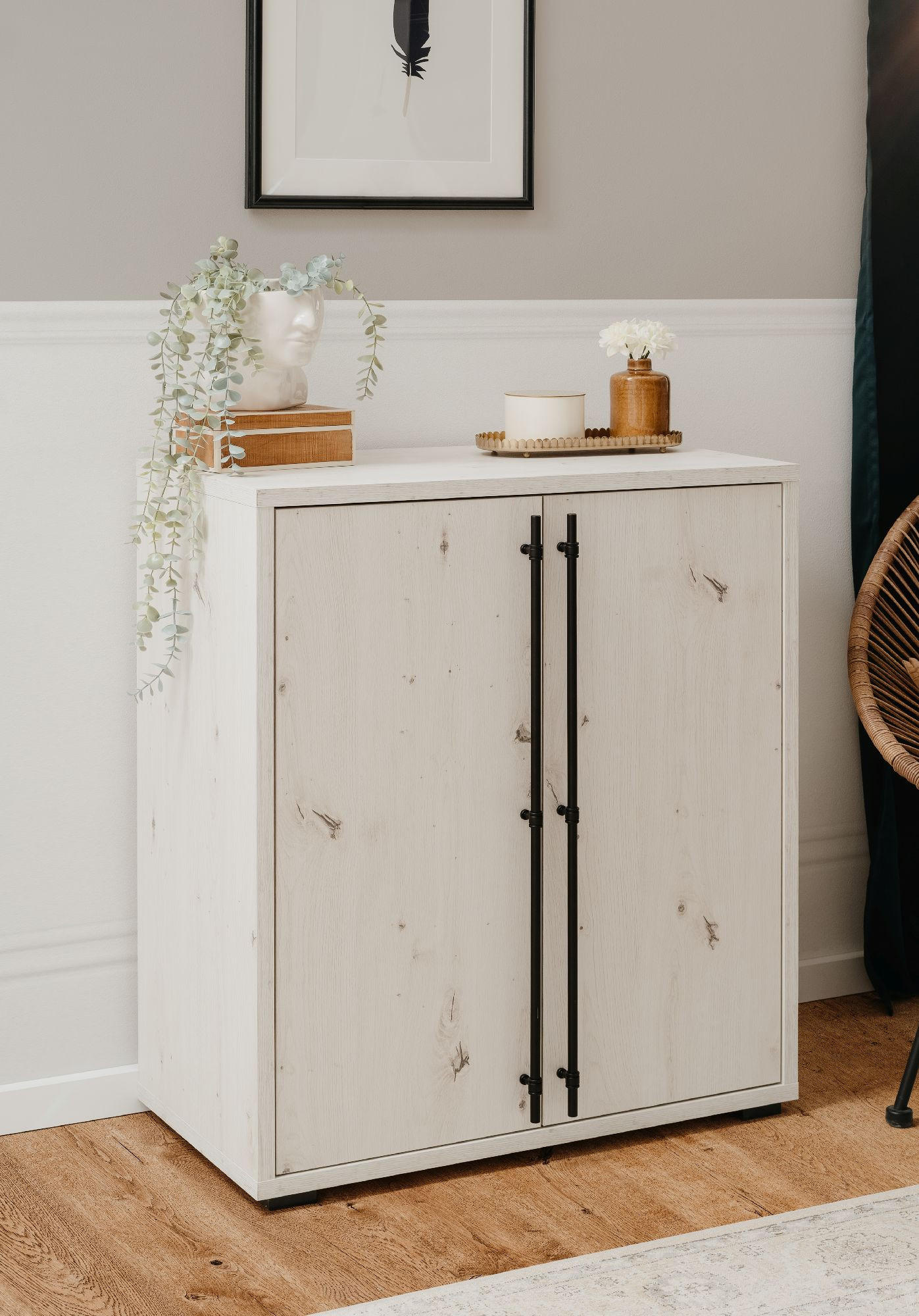 Thumbnail - Finori GmbH Kommode, Weiß, Holzwerkstoff, Rechteckig, 75x85x39 cm, Wohnzimmer, Kommoden & Sideboards, Kommoden