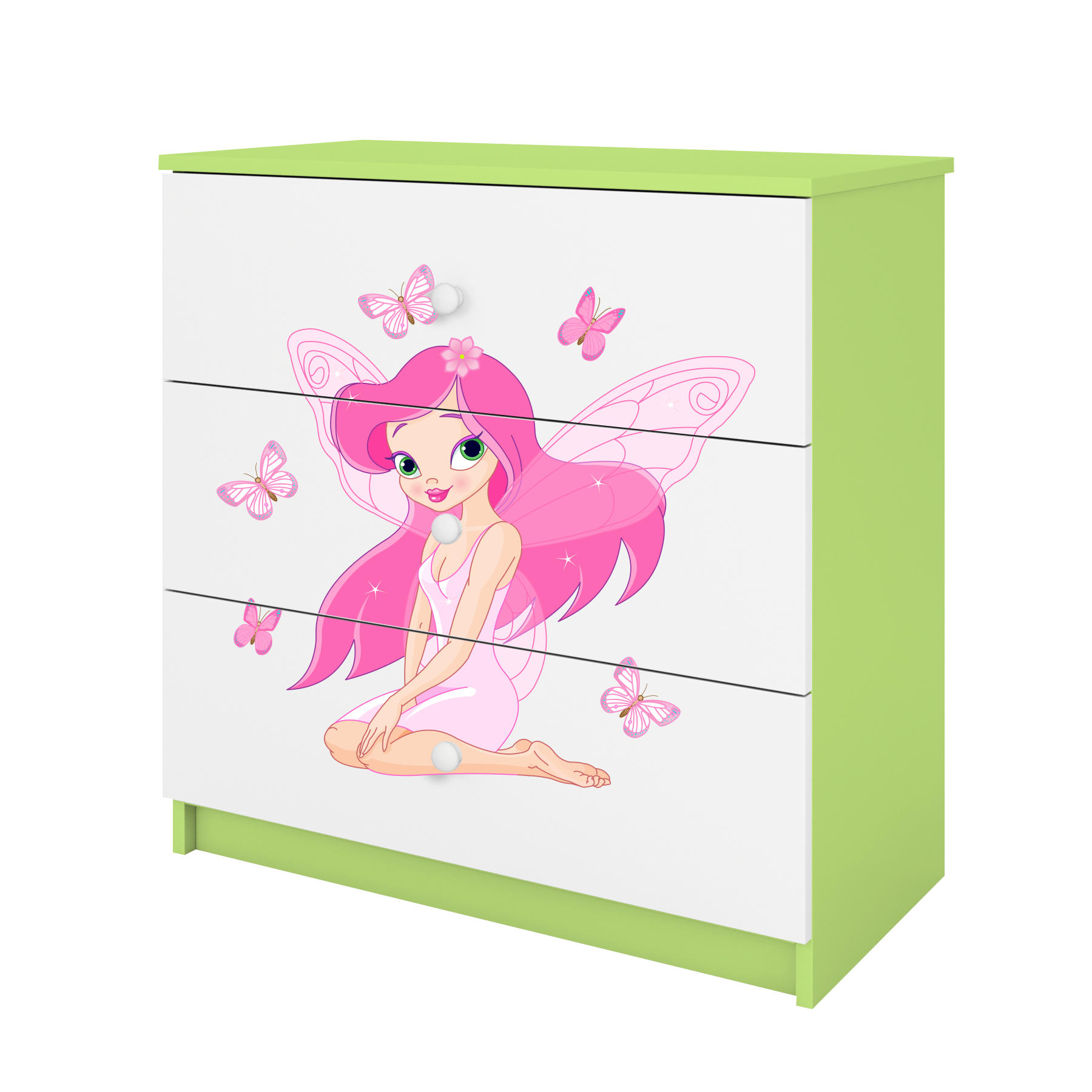 KOMMODE Babydreams Elfe II 81/81/41 - Grün, Holzwerkstoff (81/81/41cm) - RAUMHIRSCH FURNITURE