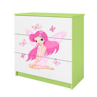 KOMMODE Babydreams Elfe II 81/81/41 - Grün, Holzwerkstoff (81/81/41cm) - RAUMHIRSCH FURNITURE
