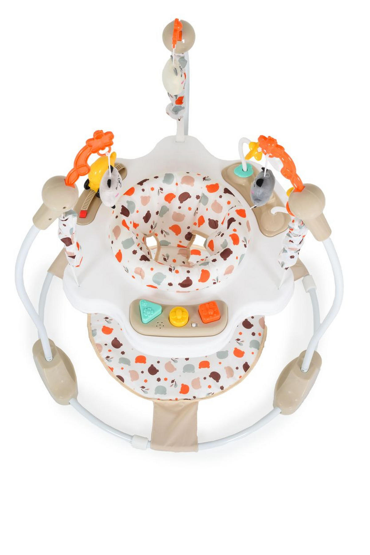 LAUFLERNHILFE Hopser Magic fun beige Spielcenter, Musik, Licht, höhenverstellbar, Sitz drehbar - Beige, Kunststoff (81/87/81cm) - Moni