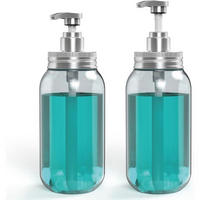SEIFENSPENDER 2er Set 750ml Kunststoff klar Blau - Türkis, Kunststoff (17/8/18cm)