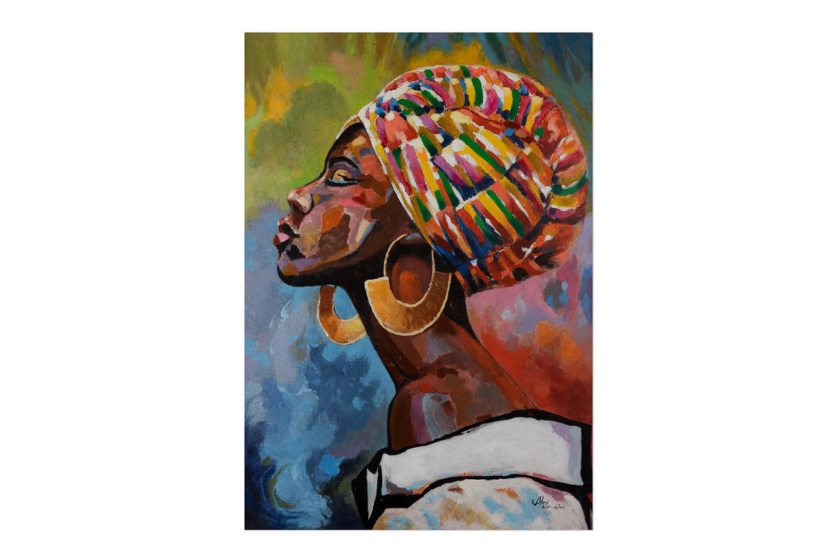 OLEJOMAĽBA 70/100 cm, Zvieratá - hnedá, drevo/textil (70/100cm) - KUNSTLOFT