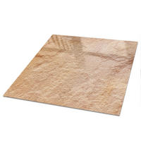TISCHPLATTE 50x50 cm – Steintextur - Braun, Glas (50/50/0.4cm) - Wallfluent