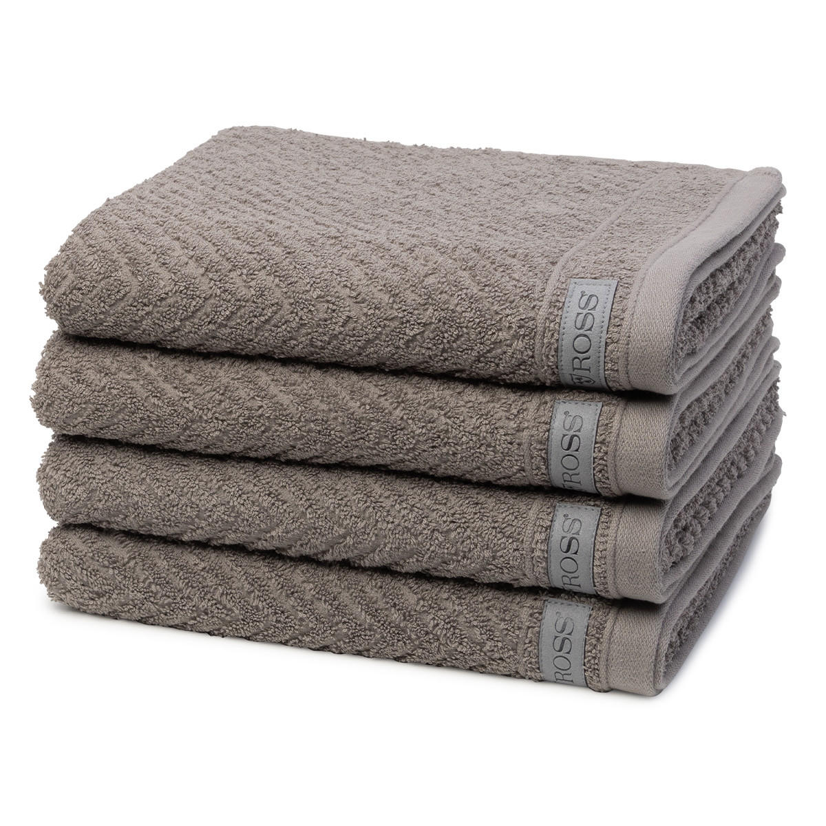 HANDTUCH Smart 4er-Set - Grau, Textil (50/100cm) - Ross