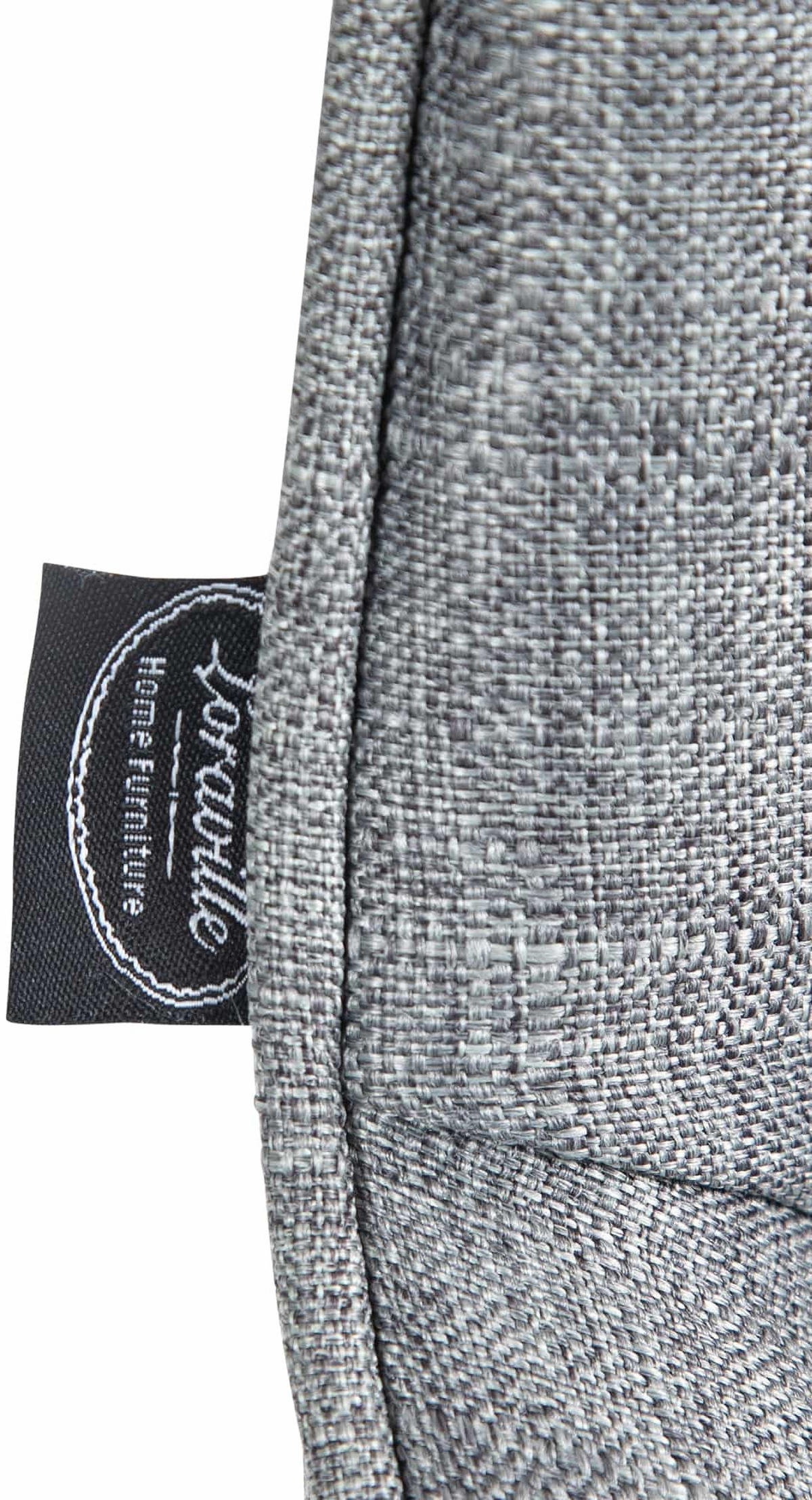 BARHOCKER 2er Set Stoff grau - Weiß/Grau, Textil/Metall (49/85/51cm) - CLP