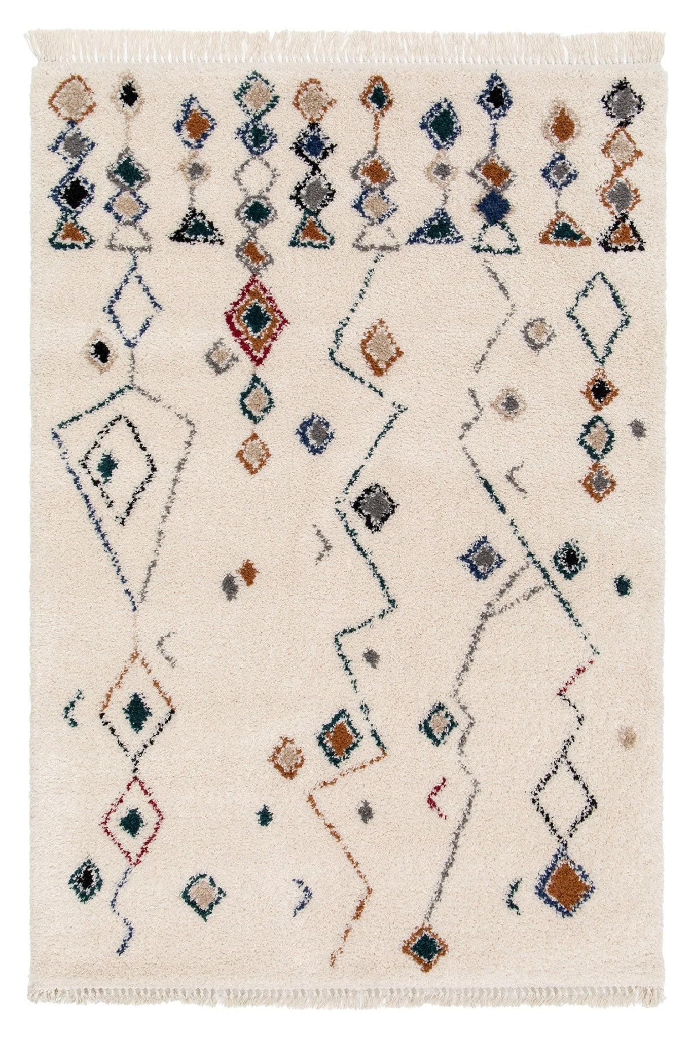 TEPPICH weich Ethno-Stil mehrfarbig - Multicolor, Textil (160/230cm) - AFK Living
