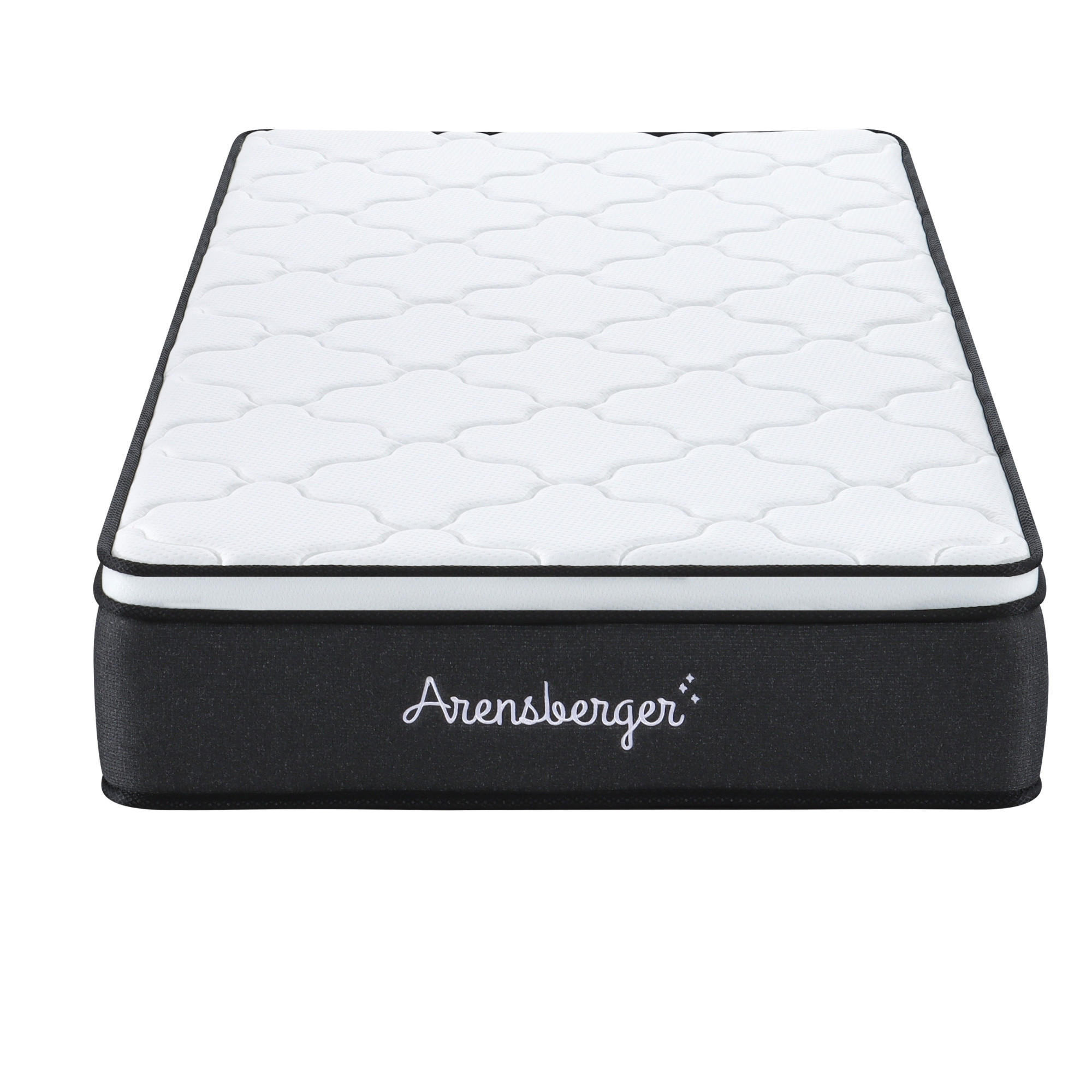 TASCHENFEDERKERNMATRATZE EMILIA HÖHE 23cm 120x200cm - Weiß, Textil/Metall (120/200cm) - Arensberger