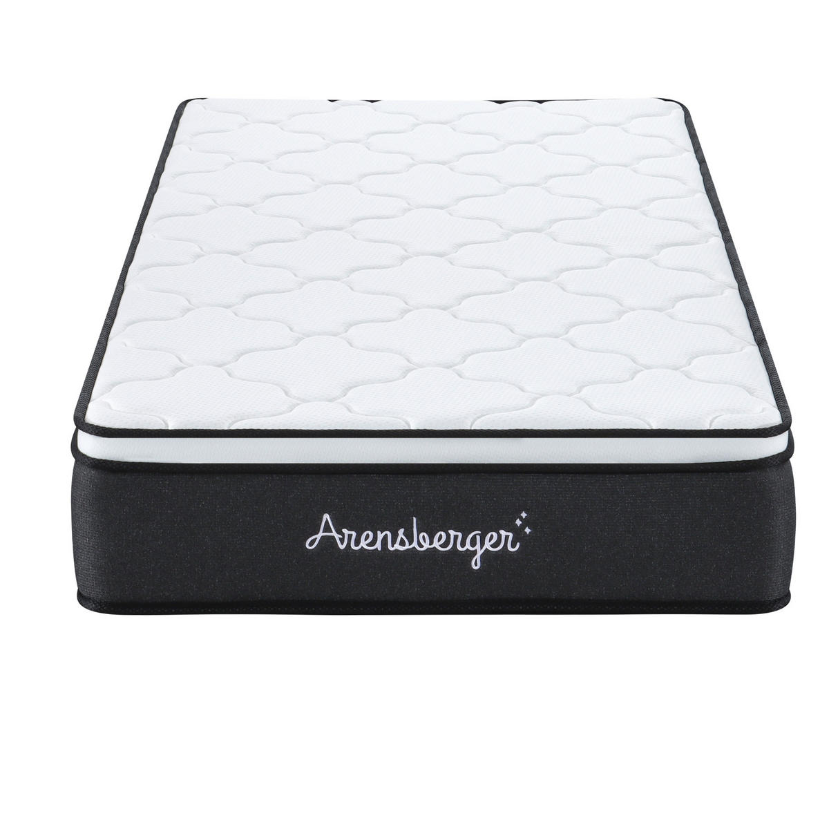 TASCHENFEDERKERNMATRATZE EMILIA HÖHE 23cm 140x200cm - Weiß, Textil/Metall (140/200cm) - Arensberger