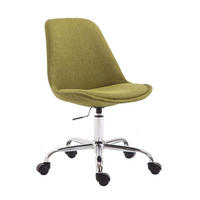 BÜROSTUHL Toulon, Stoff Grün - Grün, Textil/Metall (48/52/54cm) - TPFLiving