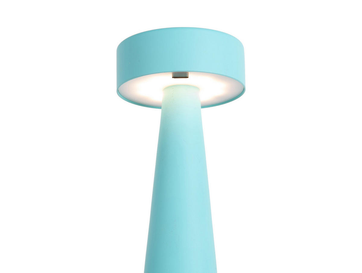TISCHLAMPE LED Ring 6/6/16 cm - Blau, Metall (6/6/16cm) - Leitmotiv