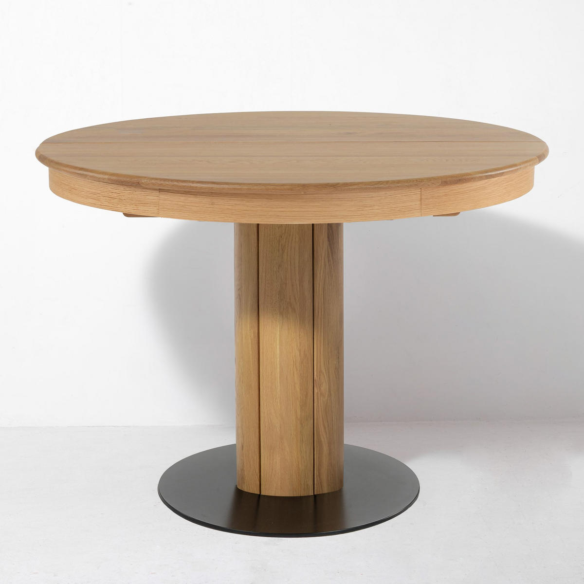 ESSTISCH Elin, Natur Massiveiche, matt lackiert - Beige, Holz (110/110/76cm) - WOODEK