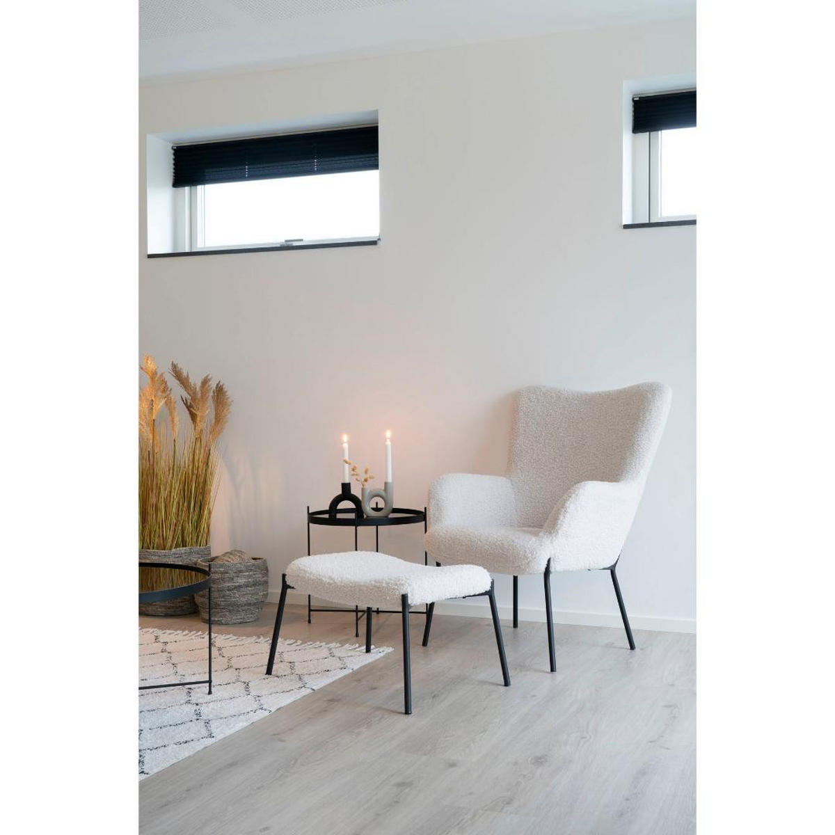 SESSEL, Glasgow, Stühle Weiß, Metall / Polyester, 79 x 70 x 98 cm, 2-teilig - Weiß, Textil/Metall (79/98/70cm) - ebuy24
