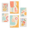 POSTER Set Mit 6 Crasis Rahmen In Blume Zusammenfassung A3 & A4 Rahmenlos - Klar, Papier (29/3cm) - Nacnic
