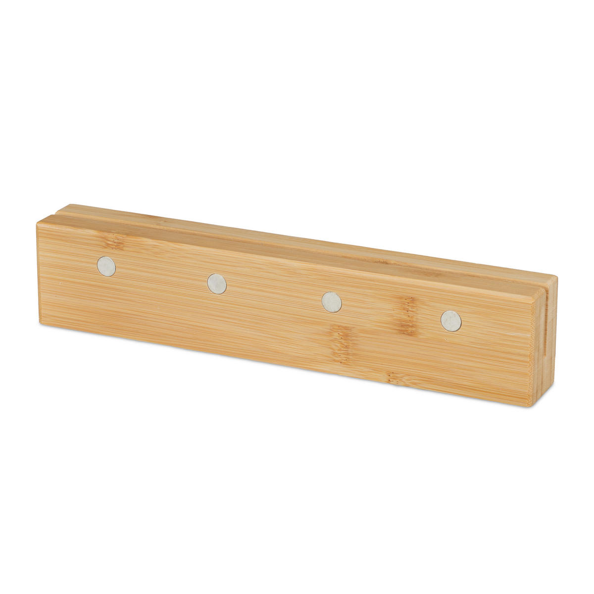 SCHLÜSSELBRETT - Hellbraun, Holz (29.5/4/6cm) - Relaxdays