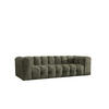 SOFA 4-Sitzer, Komfort, BALOO, Stoff Schenille & Bouclé, Grün - Grün, Holz (250/75/106cm) - Kaiser Möbel