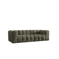 SOFA 4-Sitzer, Komfort, BALOO, Stoff Schenille & Bouclé, Grün - Grün, Holz (250/75/106cm) - Kaiser Möbel