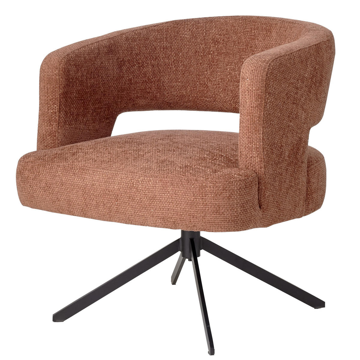 ESSZIMMERSTUHL Baldr Braun 74.4/72/76cm - Braun, Textil (72/76/74.4cm) - PTMD Collection