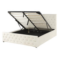 POLSTERBETT 140/200cm Helles Beige Amiens - Beige, Textil (140/200cm) - Beliani