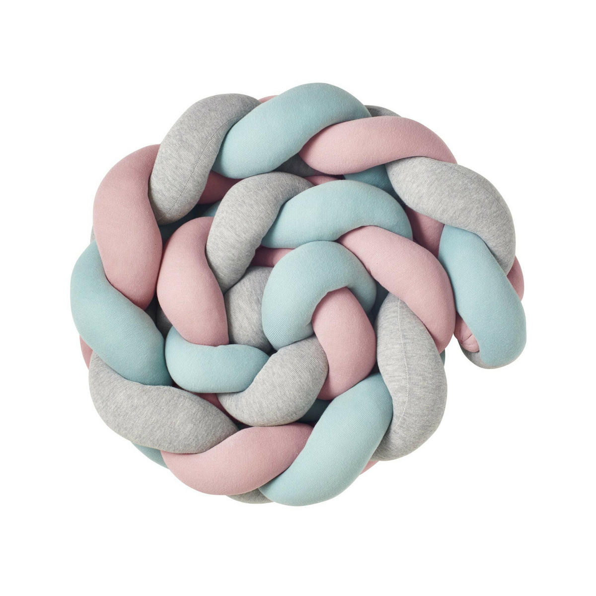 BETTSCHLANGE geflochten Jersey Trio Mint - Multicolor, Textil (16/200cm) - nordic coast company