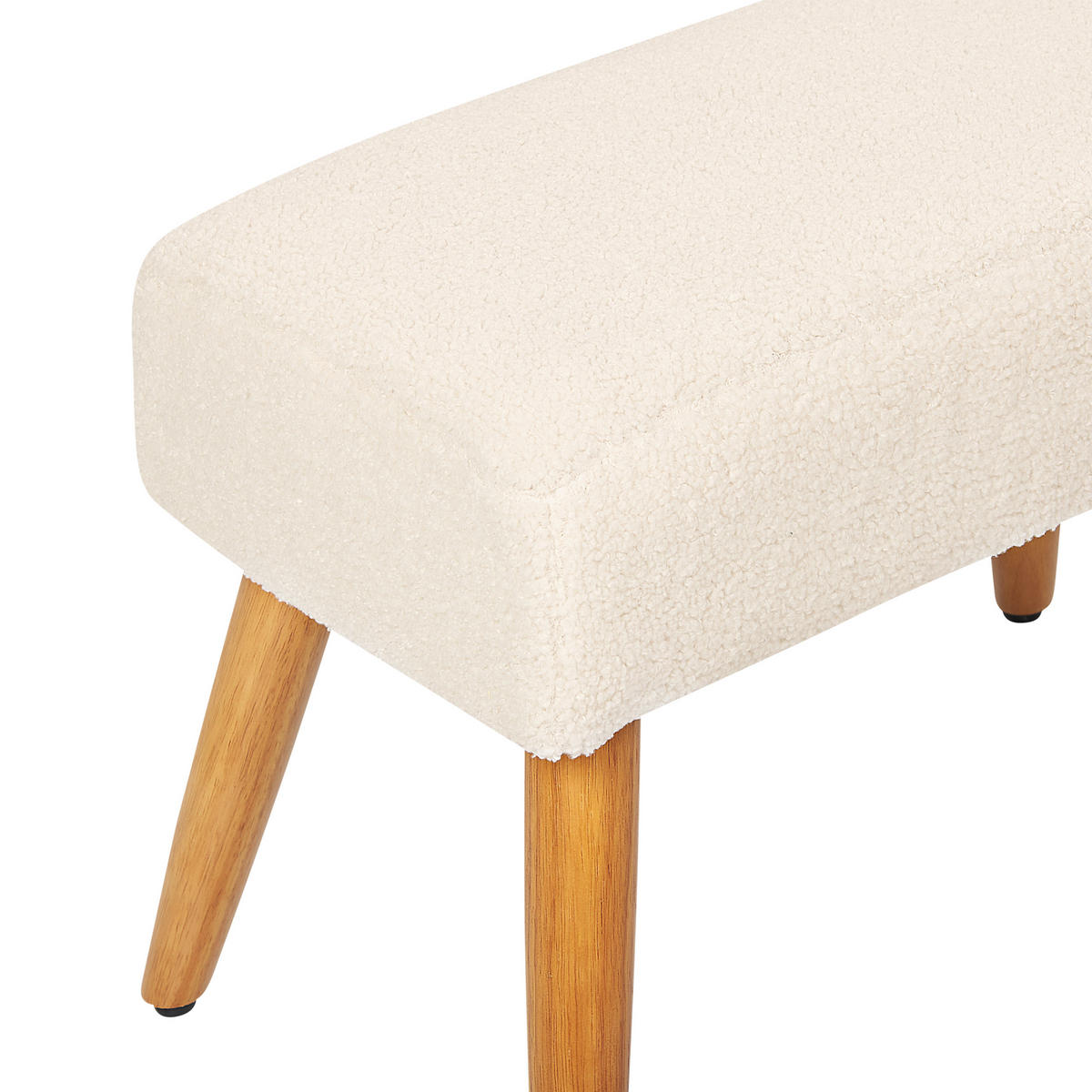 HOCKER Takoma 30/50/35 cm - Beige, Textil (50/35/30cm) - Beliani