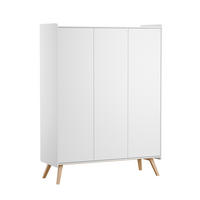 SCHRANK 3 Türen Vintage Weiß - Weiß, Holzwerkstoff (148.9/200/5cm) - Petits-meubles