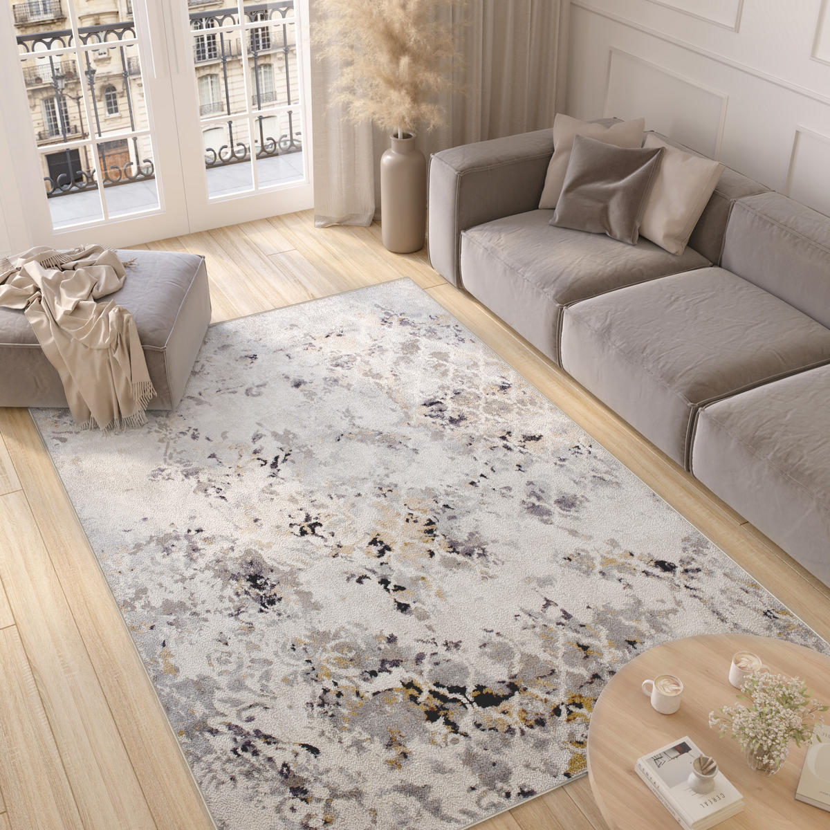 TEPPICH VALLEY Grau 120/170 cm - Grau, Textil (120/170cm) - Tapiso